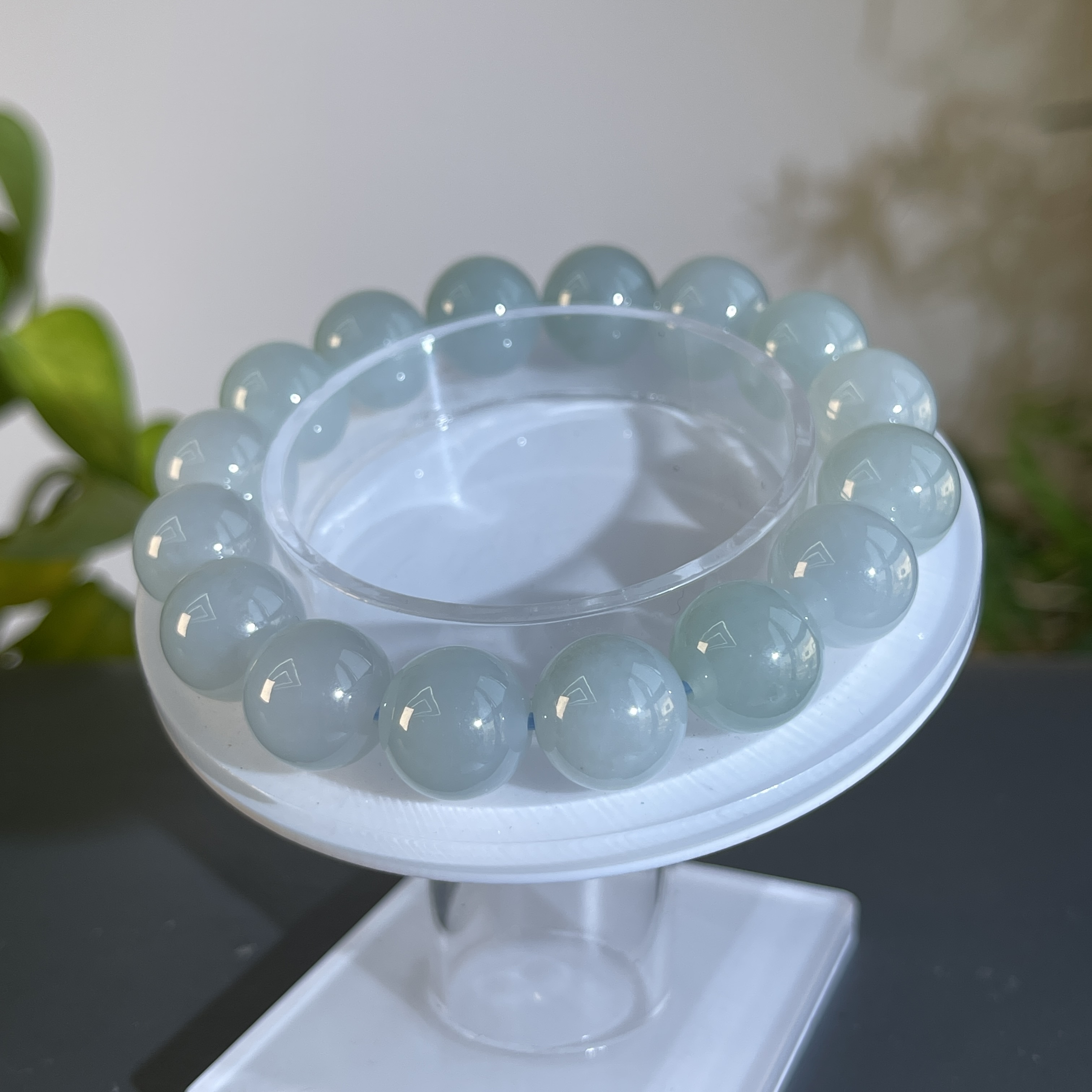 JTW14-130 天然缅甸翡翠A货 翡翠手串