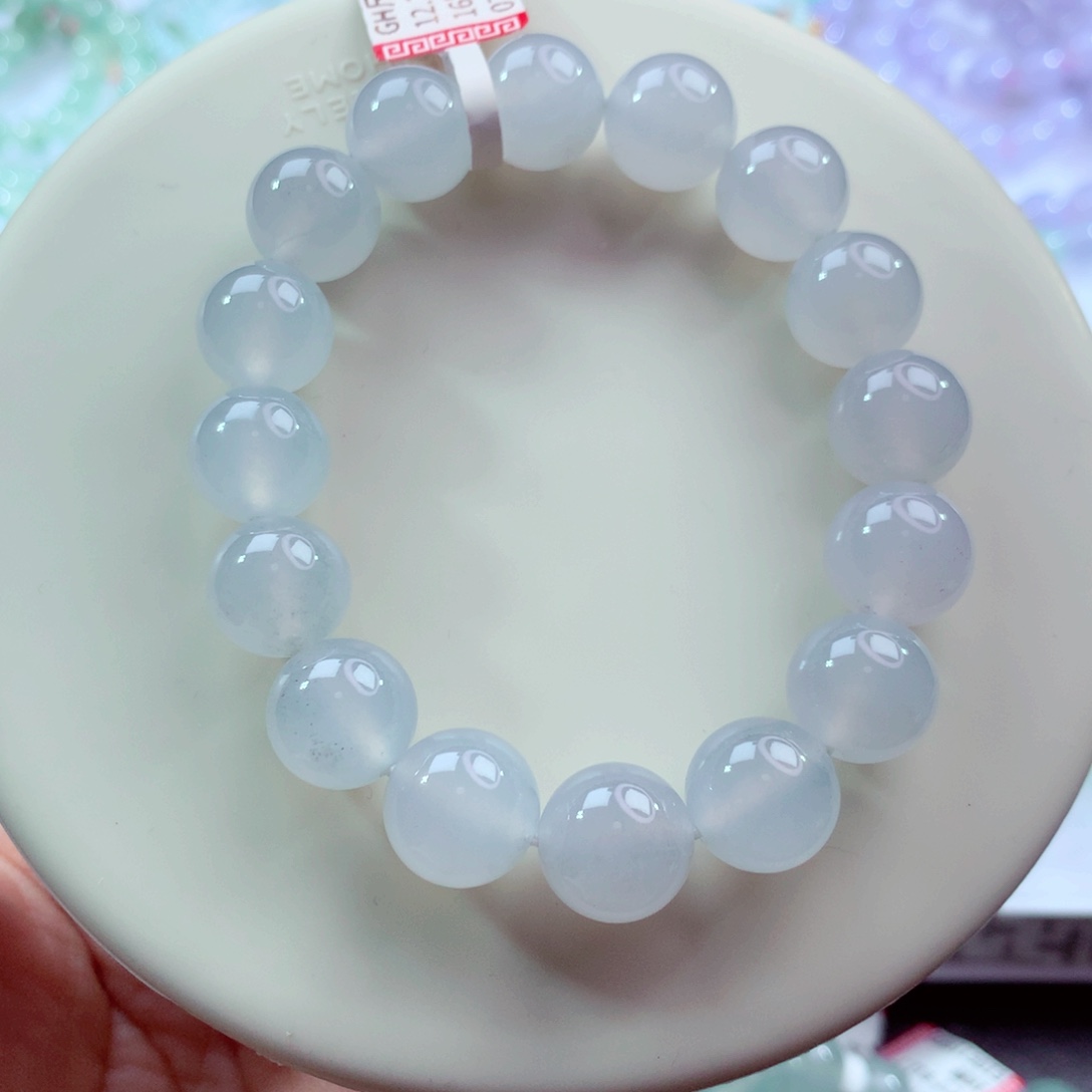 翡翠未镶嵌手链卡12.2