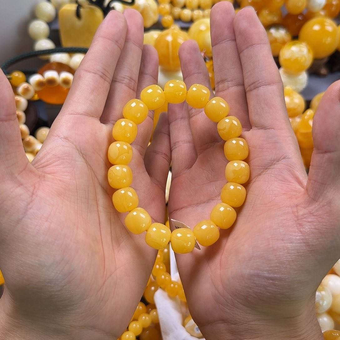 琥珀珠宝奇石未镶嵌同料老型13mm