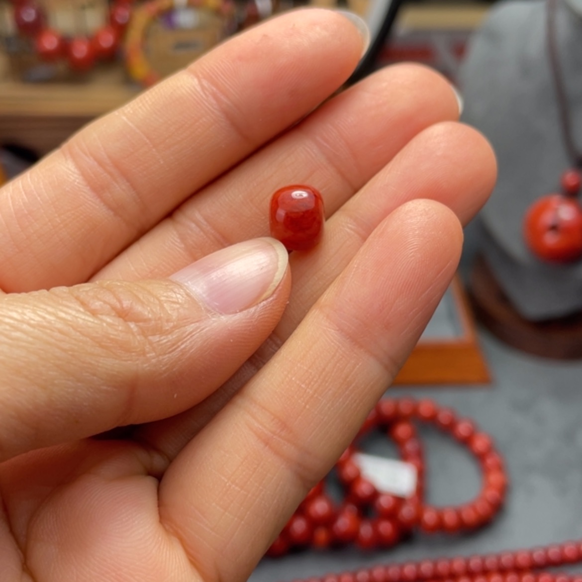 【闪购商品】南红玛瑙单珠9多样性发1未镶嵌