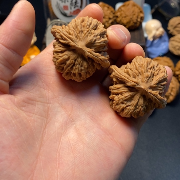 文玩核桃把件8号43尺四座楼全品