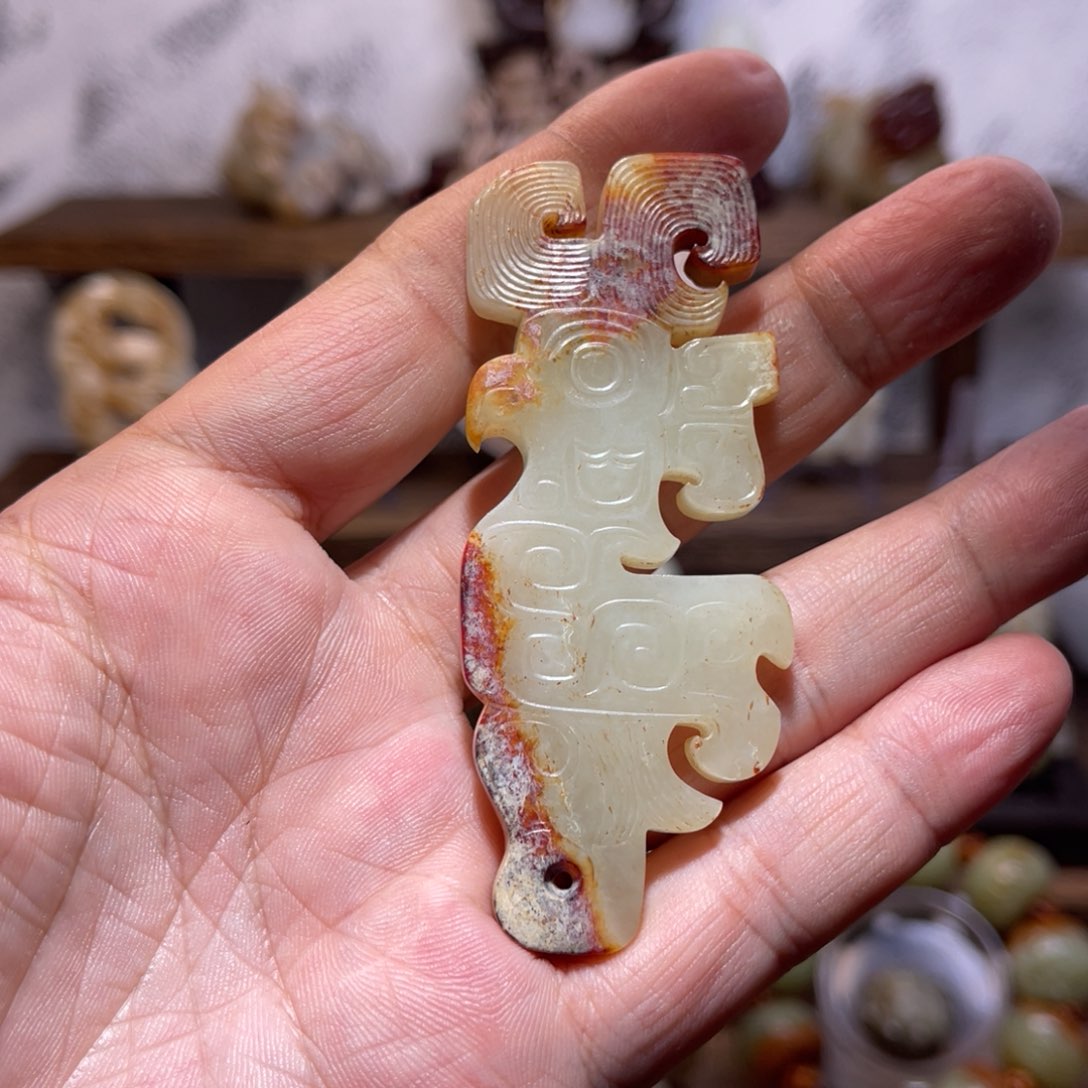 和田玉挂件未镶嵌博*