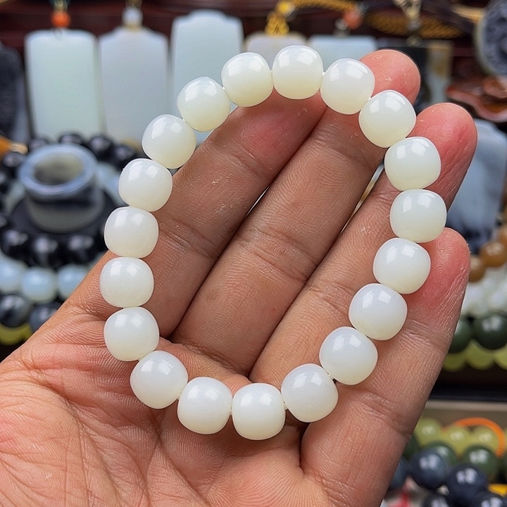 未镶嵌手串和田玉老*