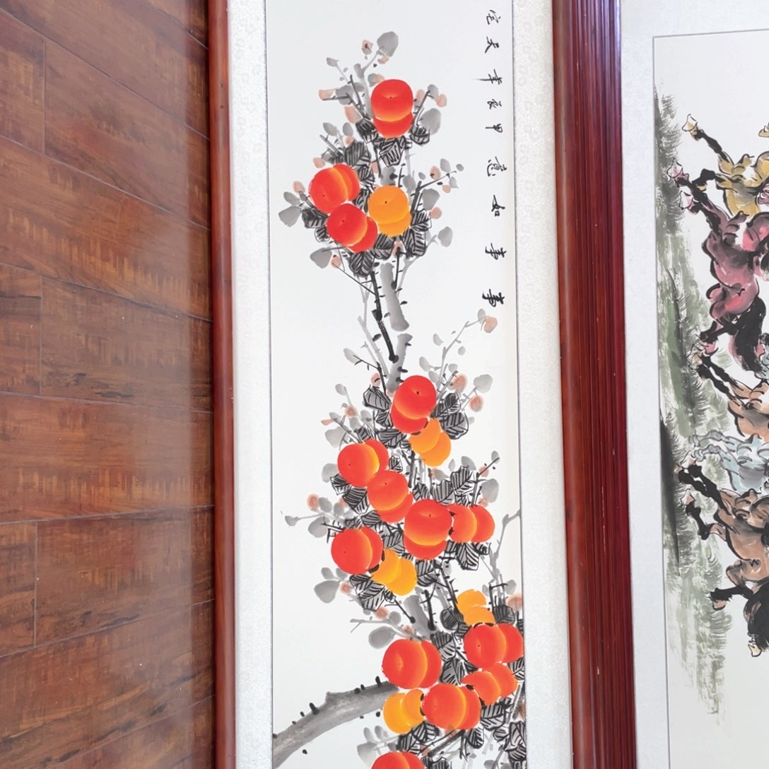 国画带框尺寸48*163厘米