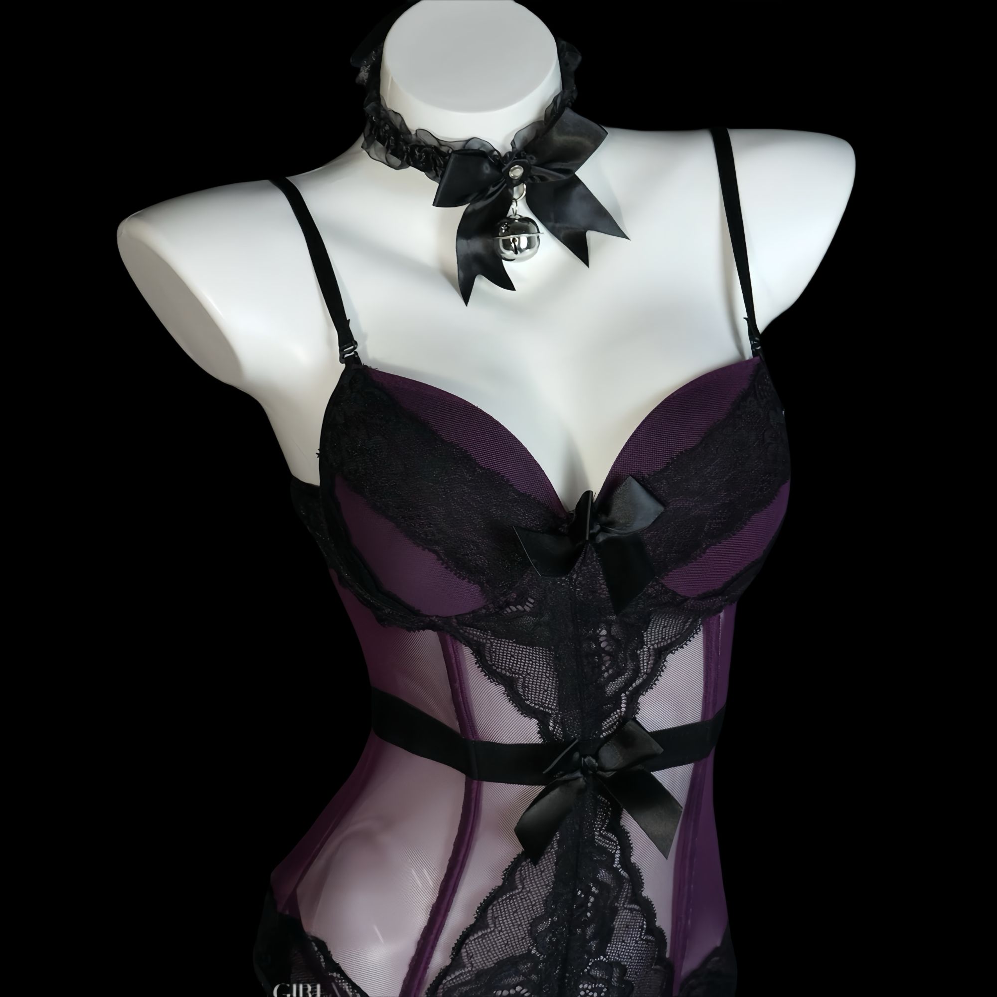 刘掰掰【紫薇】2025纯欲风网红蕾丝性感时尚轻奢露背小胸修身显瘦