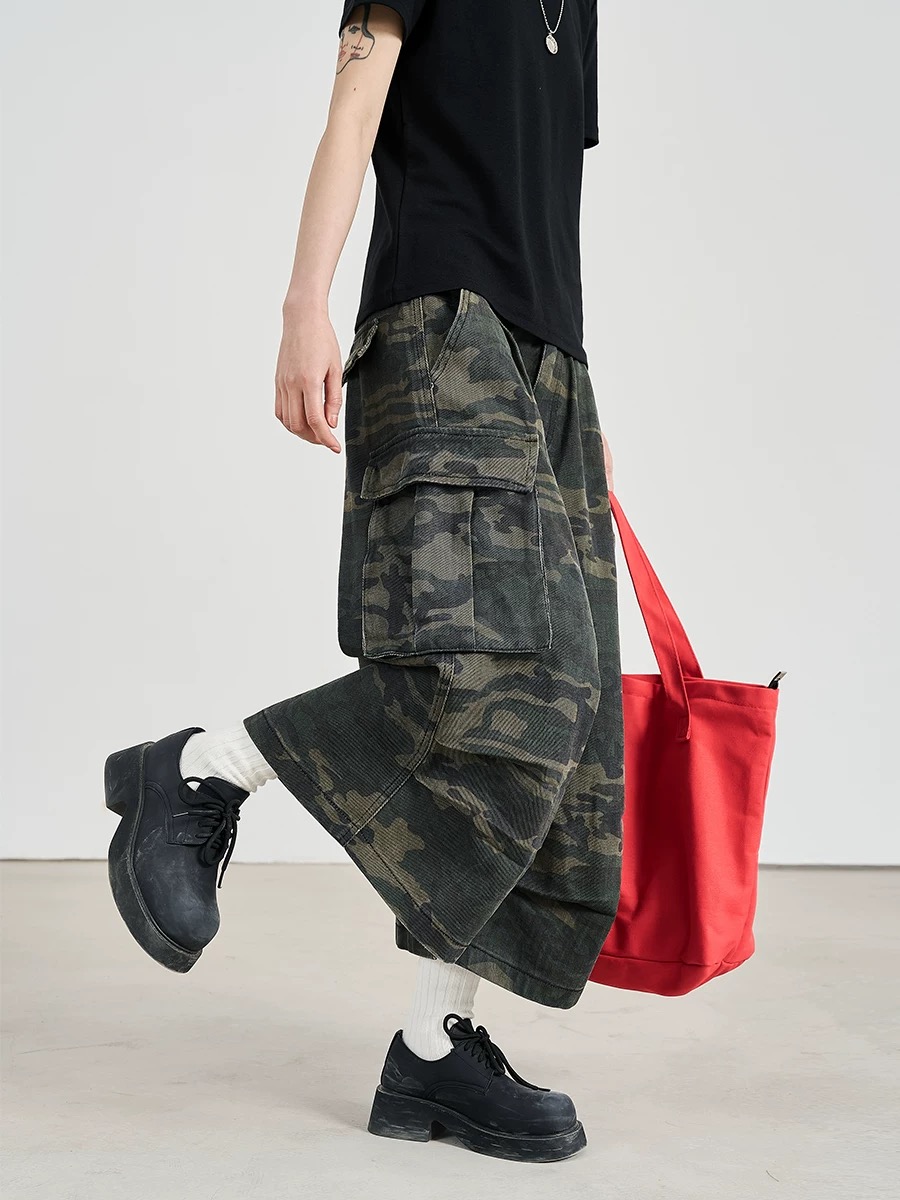 【小奈】美式迷彩工装短裤