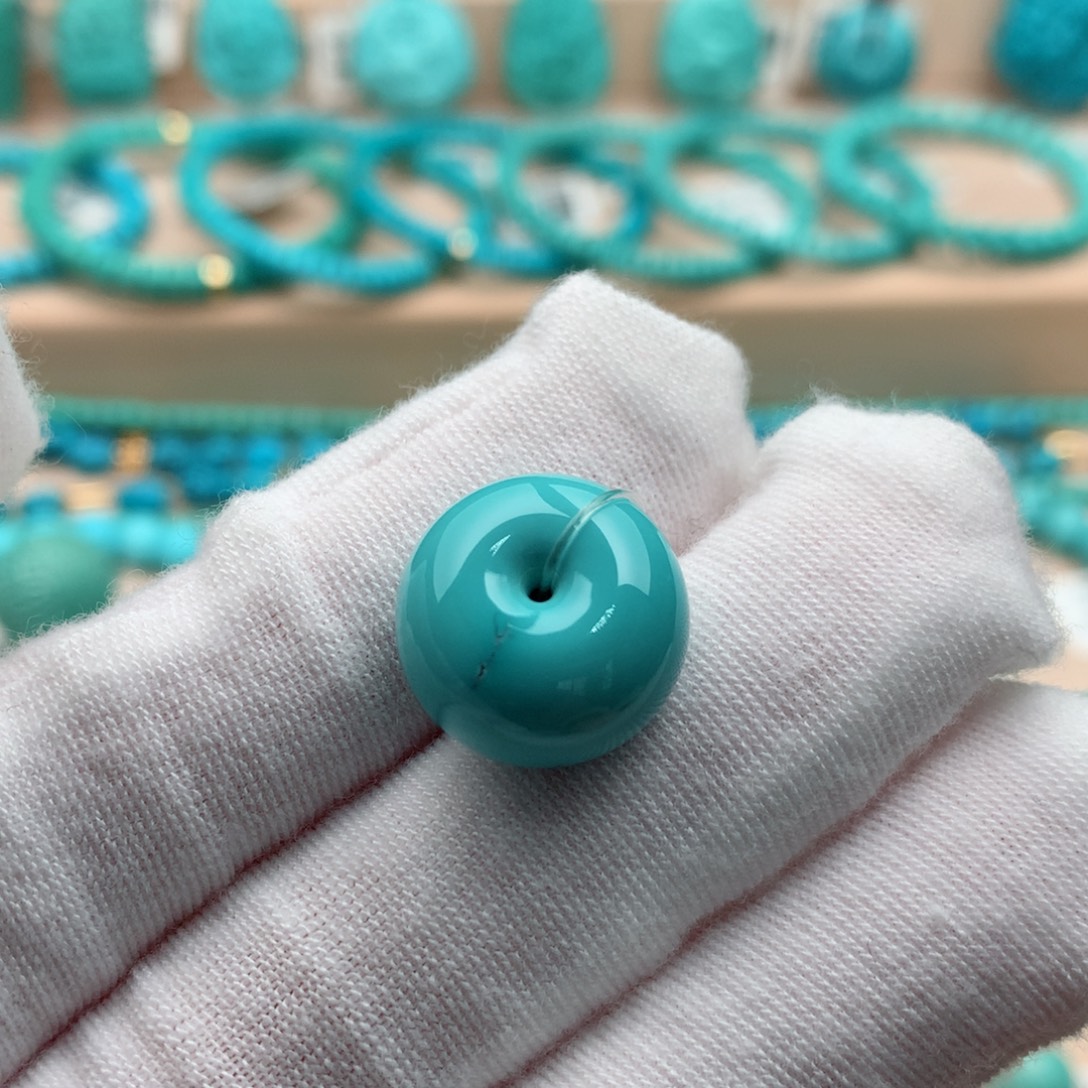 绿松石未镶嵌珠宝奇石15.5mm