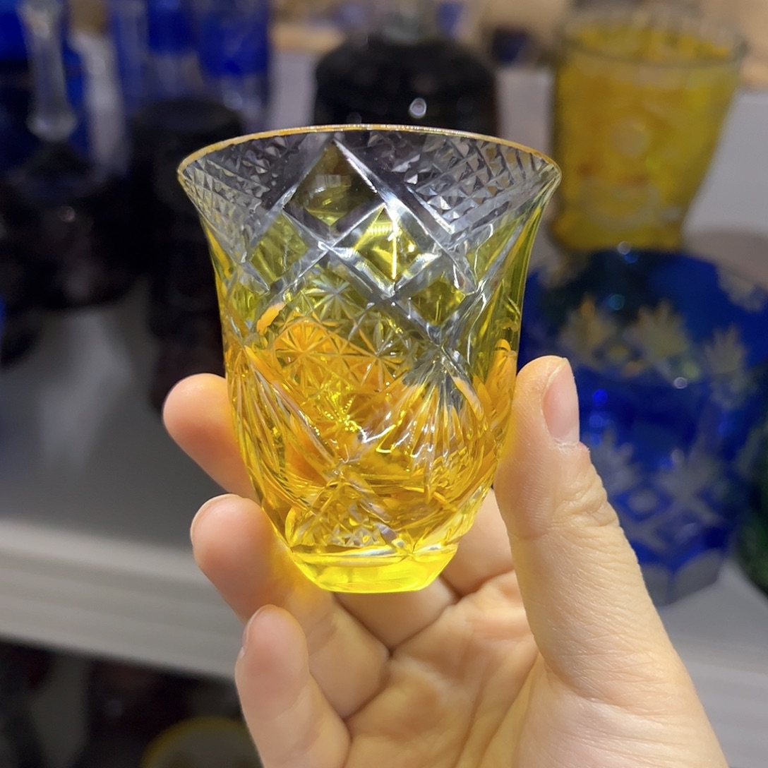 平底款水晶玻璃微瑕一个