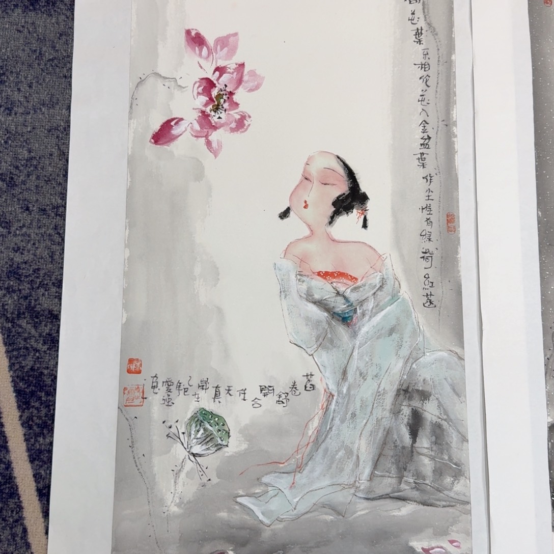 国画国画纯手绘山水花鸟