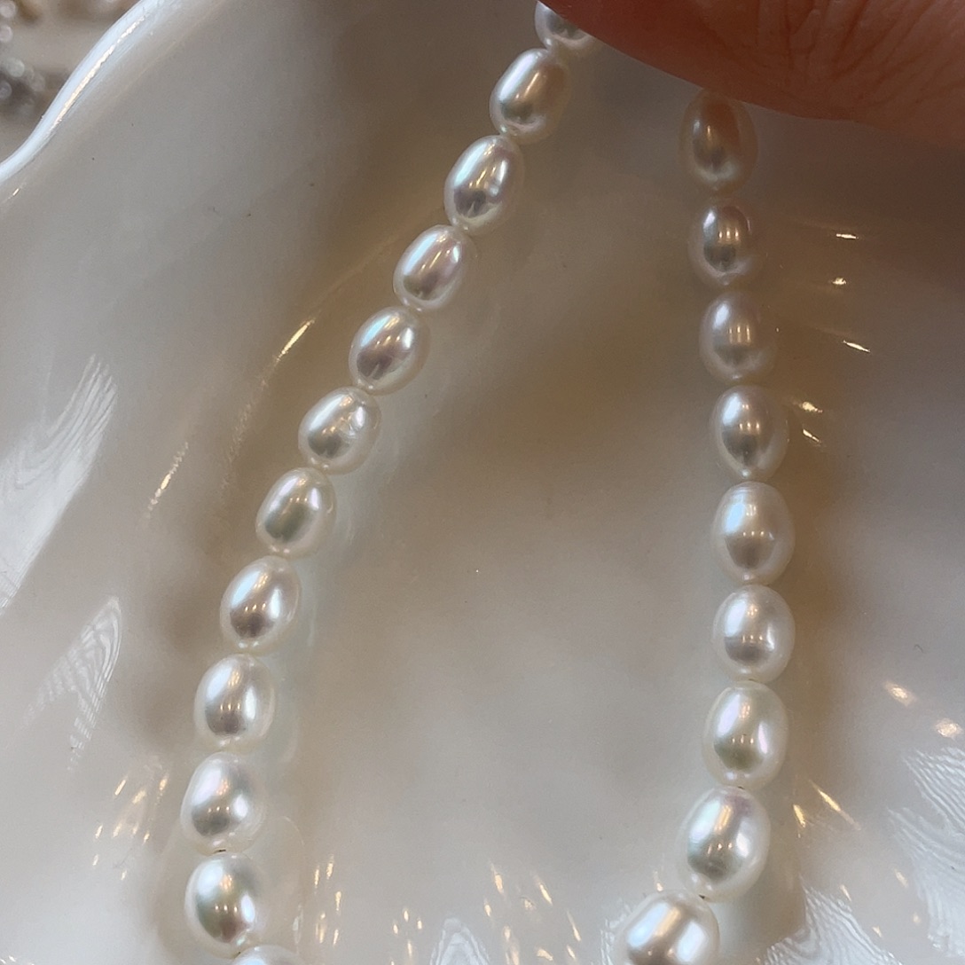 淡水珍珠颈饰银S925镶嵌