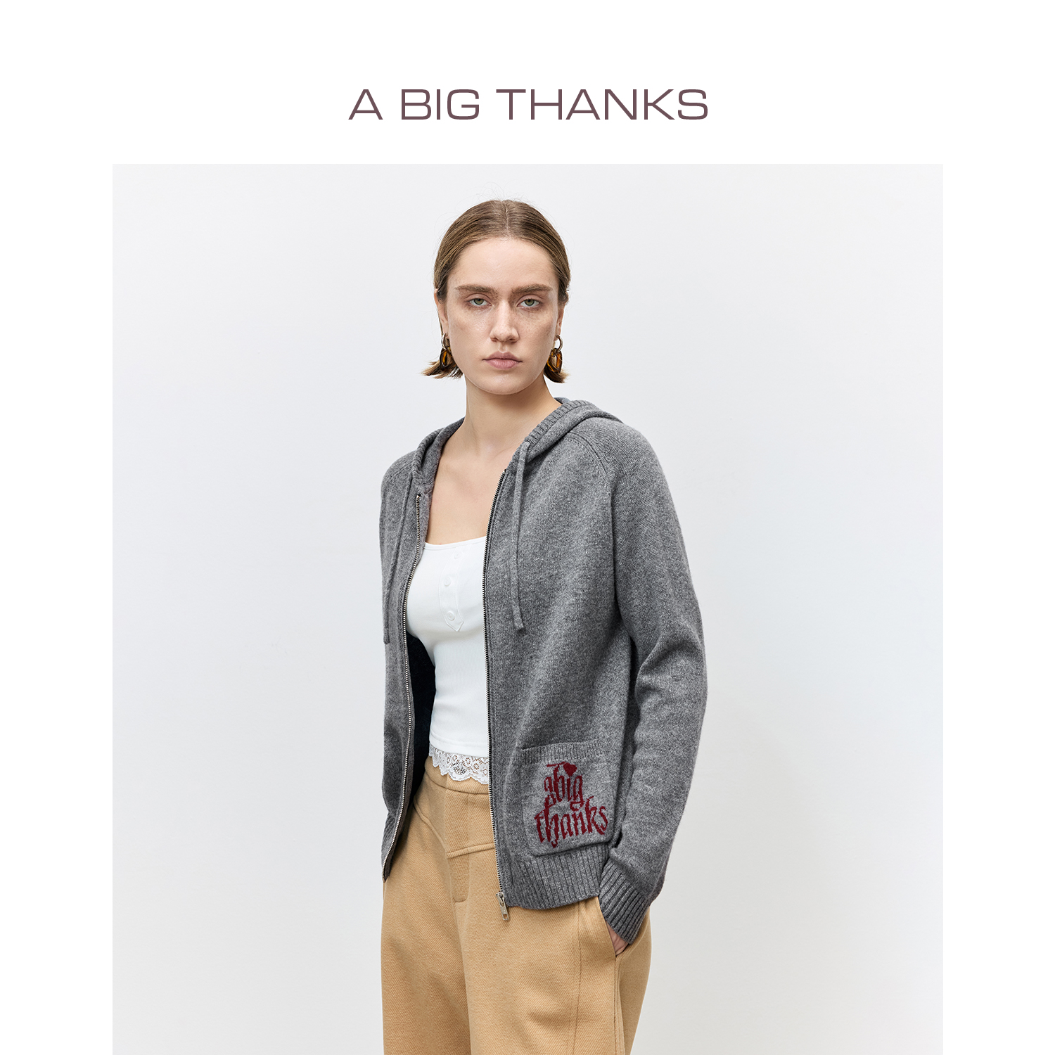 ABIG THANKS连帽针织衫ABT507L09ZZ5073