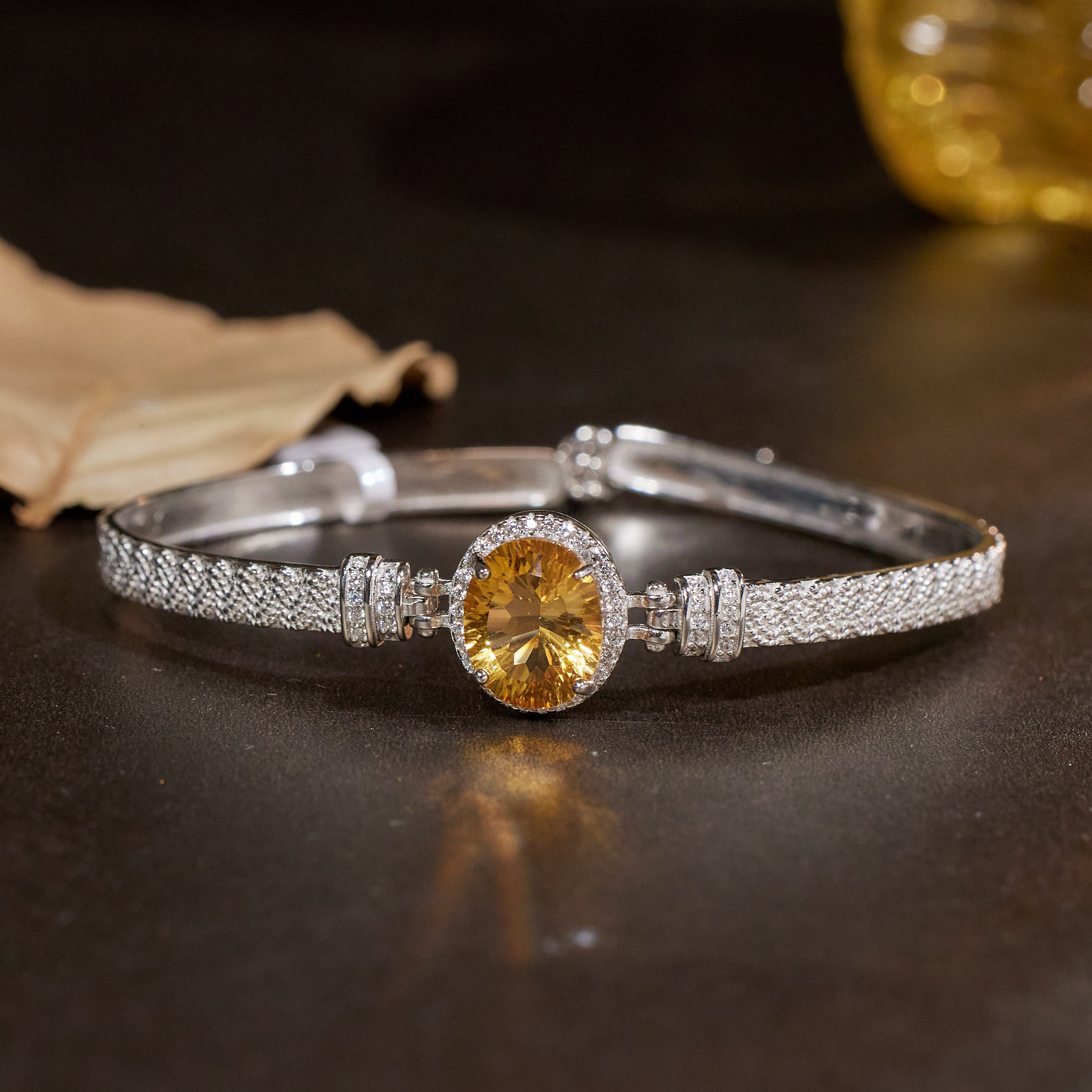 【玉峰珠宝丨安娜严选】水晶手镯S925银【W9711】多样性发一