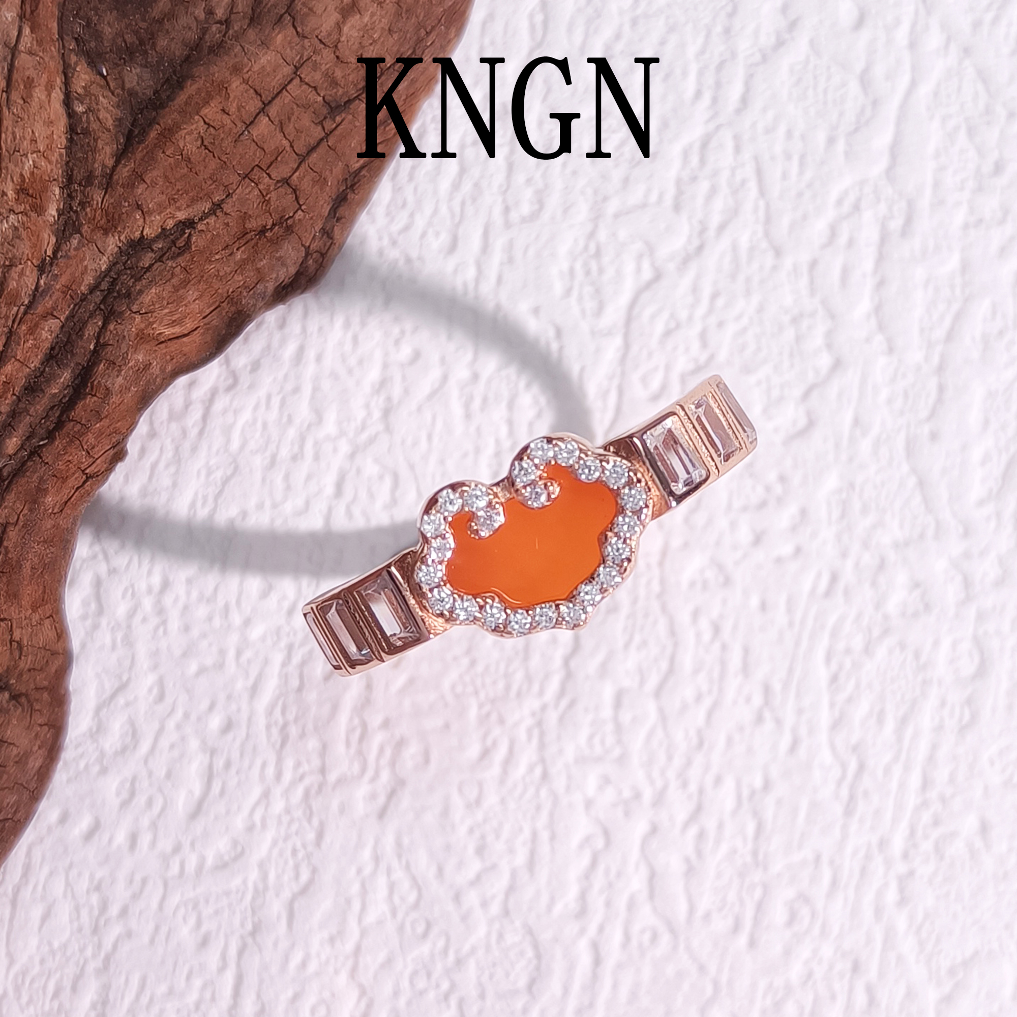 925银合成锆石戒指 WJHY-001974【祥云如意】戒指气质简约大方精致