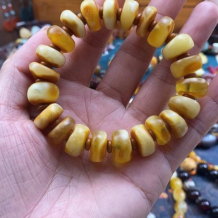 蜜蜡未镶嵌手串手串