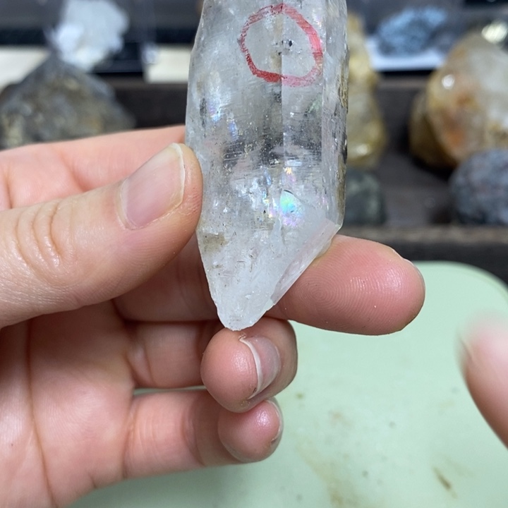 水晶水晶柱未镶嵌
