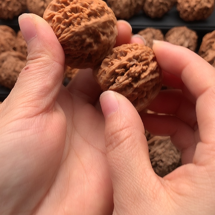 吊坠文玩核桃老*秦岭野生核桃流心雨