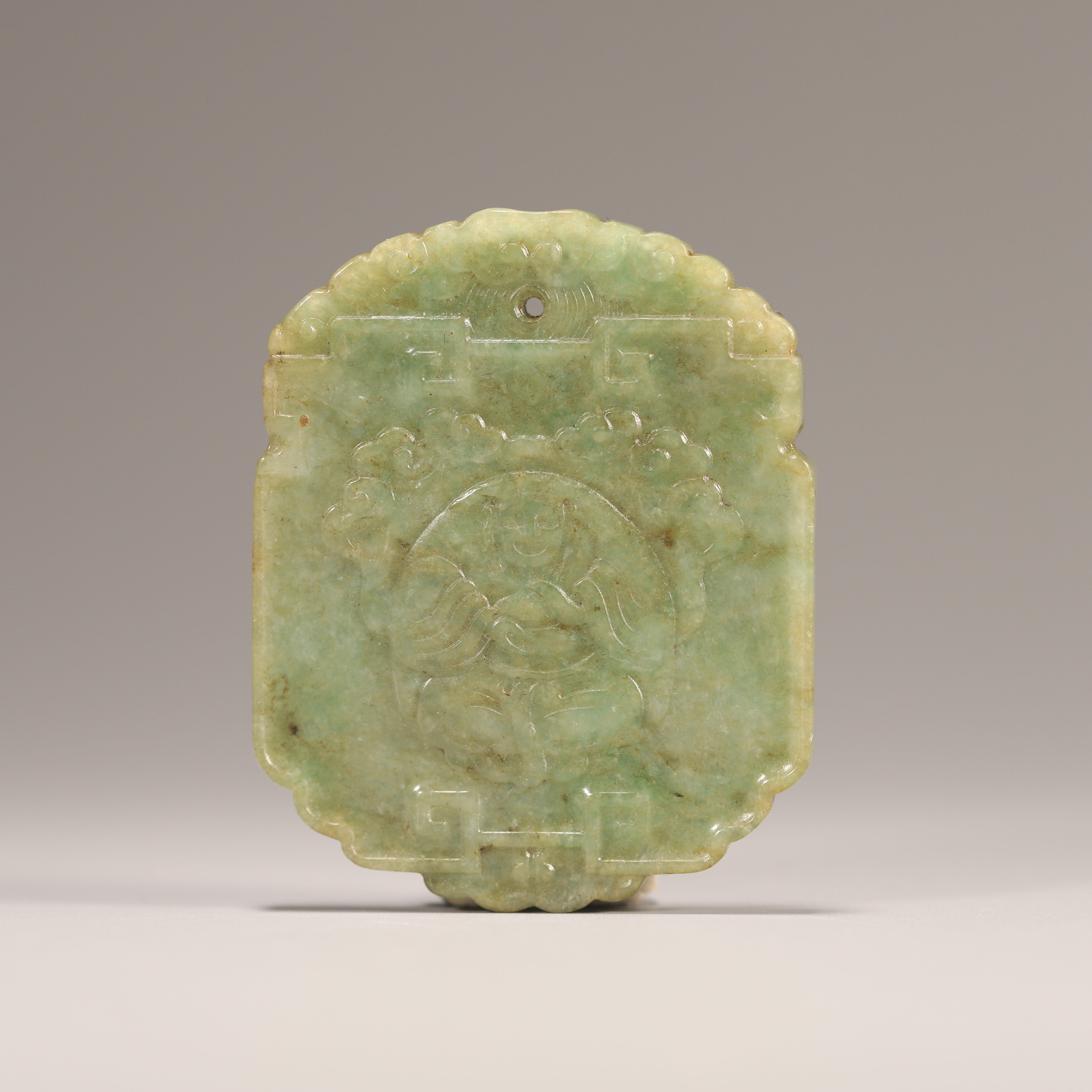 y315/清代 翡翠牌挂件【华豫之门甄选】