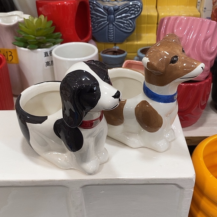 陶盆有孔 瑕疵针孔漏釉介意勿拍外口 7外高12