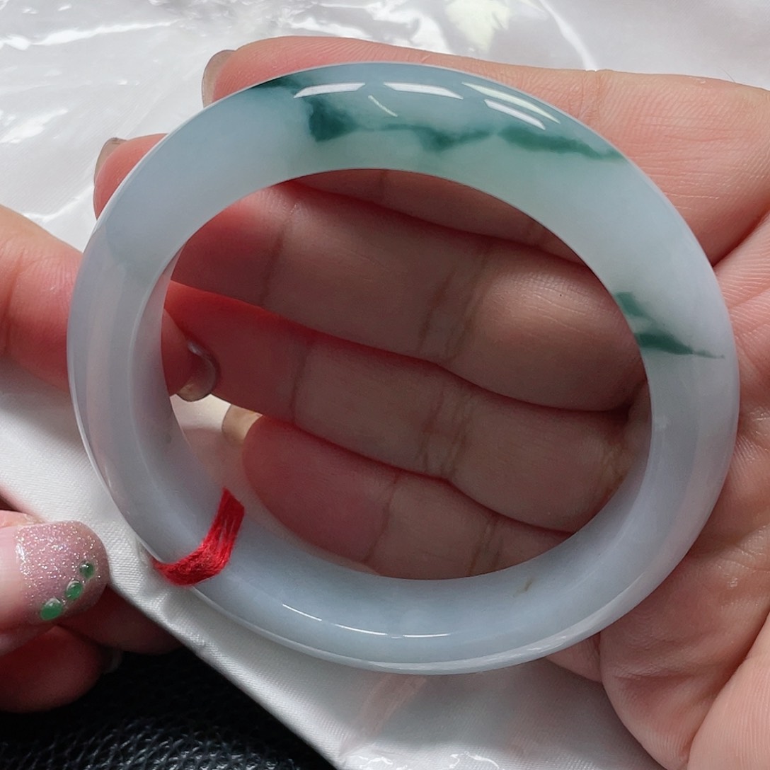 未镶嵌手镯翡翠缅甸翡翠手镯57圈