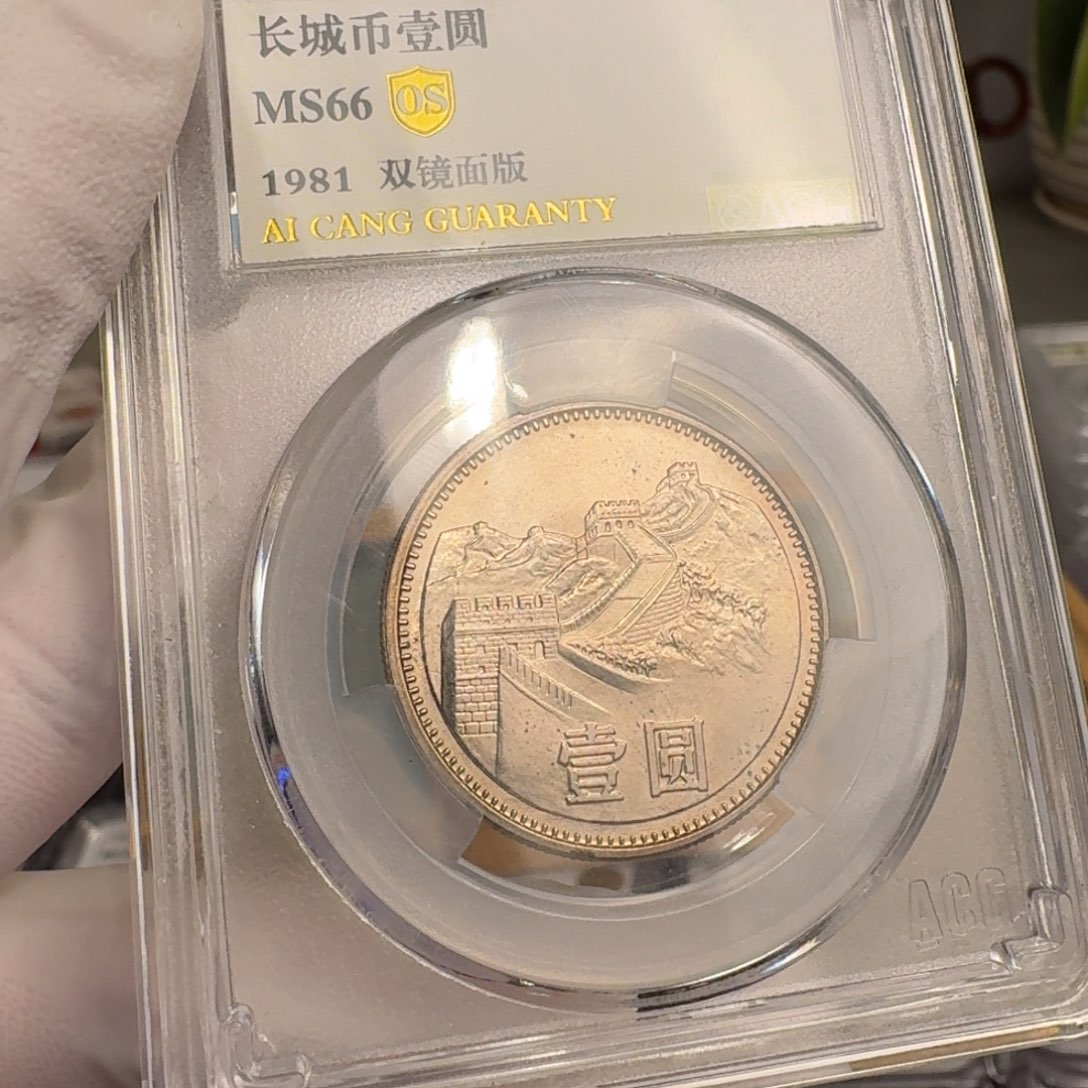 1981年1元，双镜面，带包浆