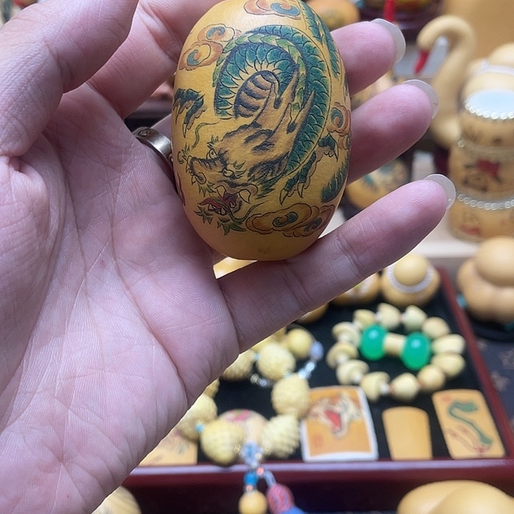 顽*葫芦轩高工针刺蜜蜡镶口葫芦