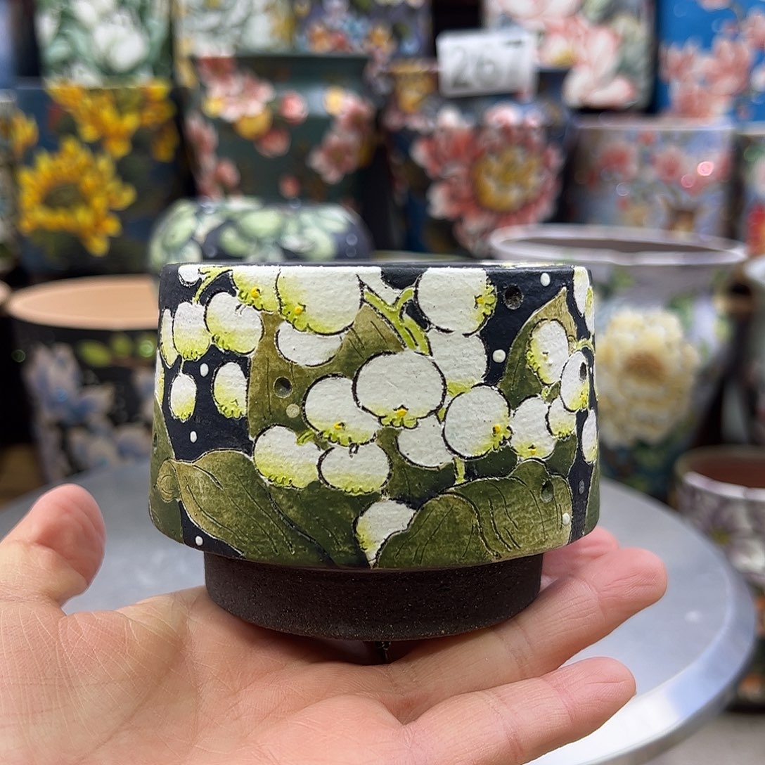 景德镇陶瓷花盆景德镇市花盆