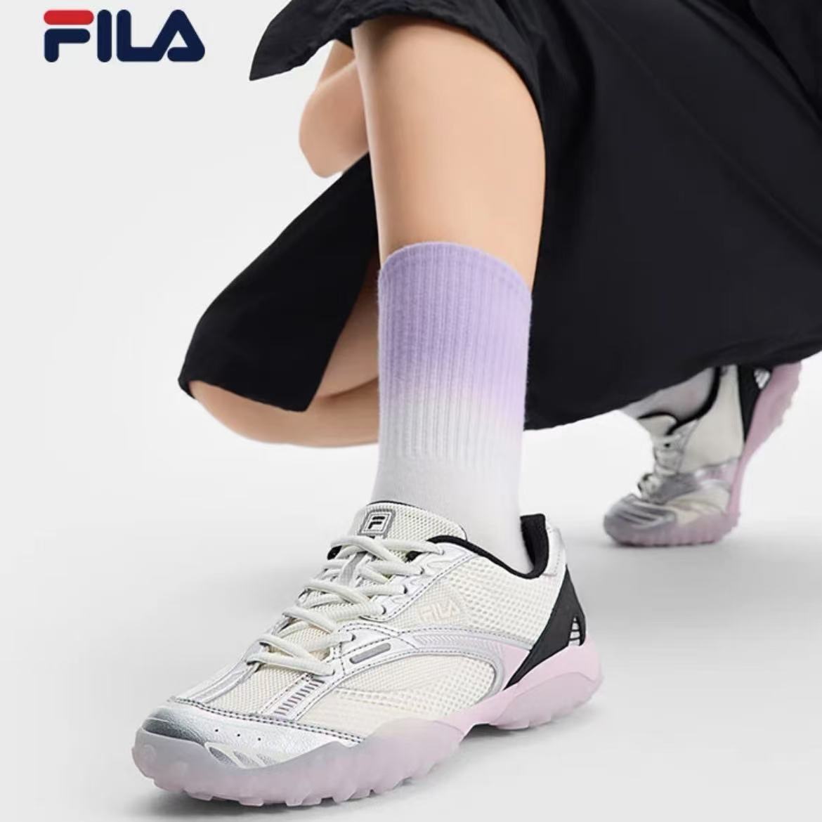 Fila/斐乐芭蕾2女鞋2025夏新款跳跳德训时尚休闲运动鞋F12W522146