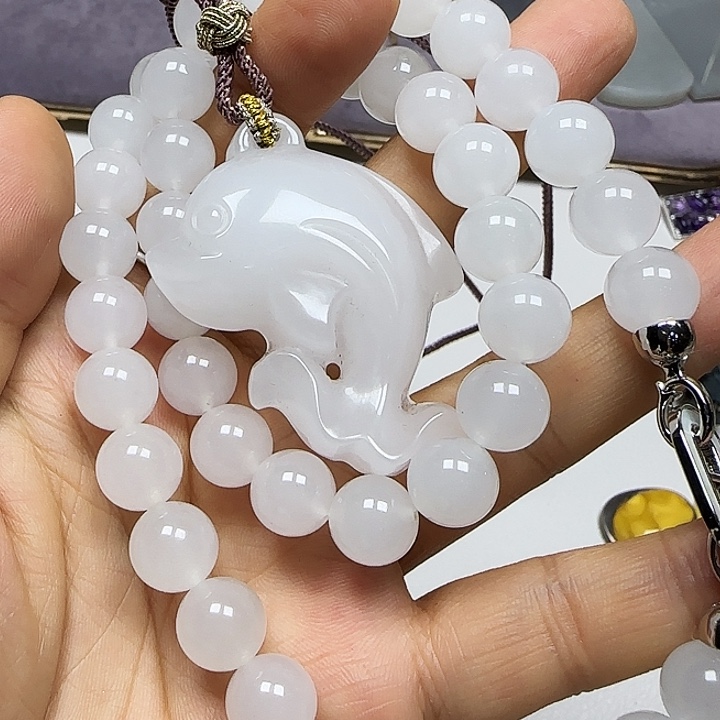 石英质玉未镶嵌颈饰项链