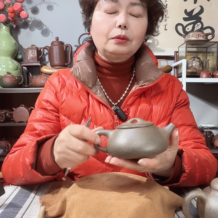 段泥茶壶曾*原矿紫砂壶