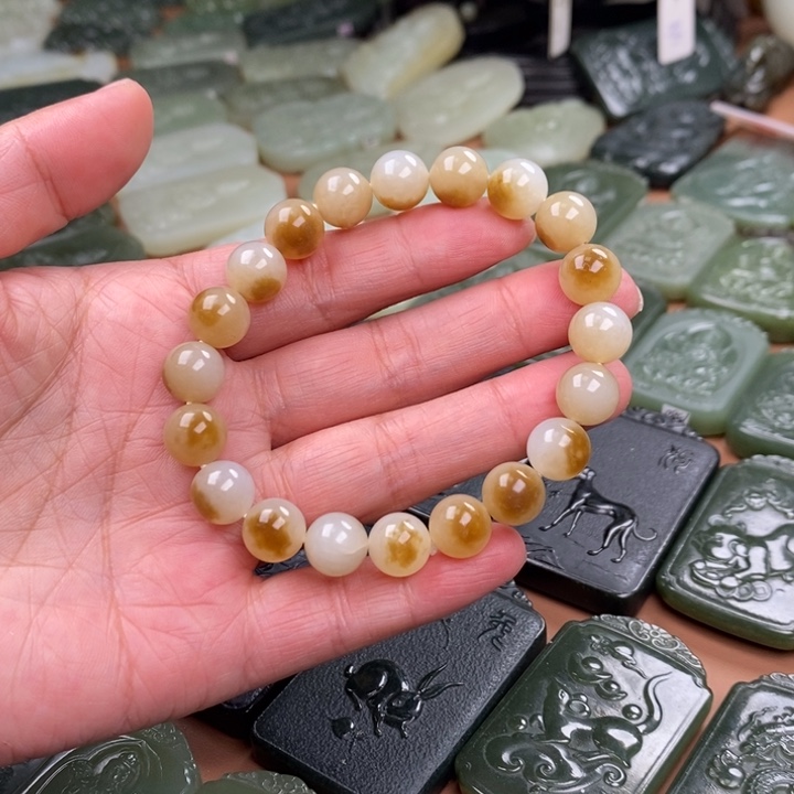 和田玉未镶嵌手链