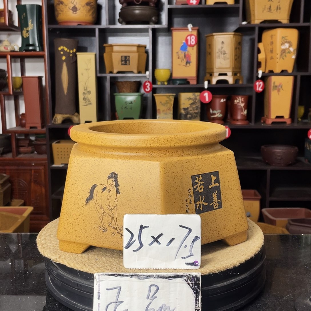 紫砂D-婉秋紫砂花盆