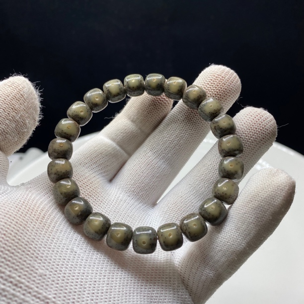 【新手精品·绿幽灵】尺寸10*9大眼睛·牛毛星·月朗星稀·星月手串