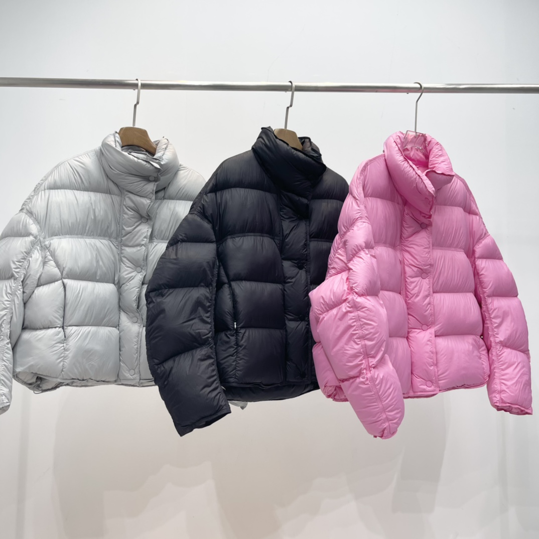 艾家时尚短款面包服羽绒外套立领拉链长袖韩版女款中长女款0098