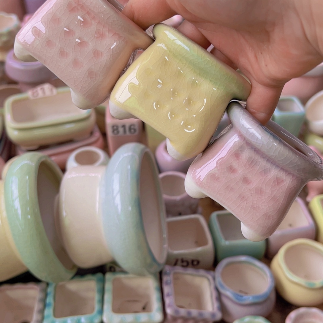 陶瓷花盆当场满12包邮