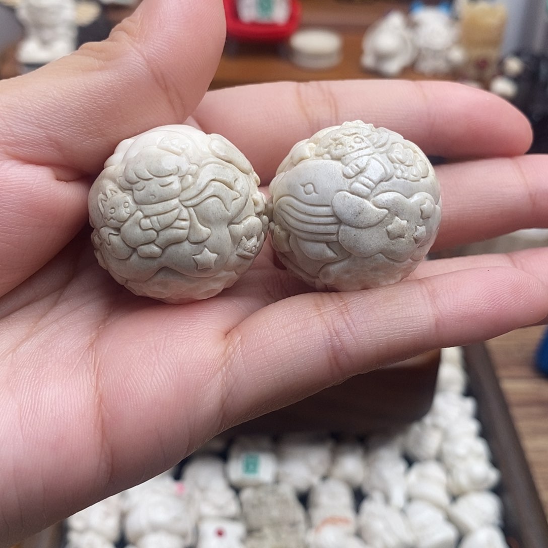 鹿骨把件c15小王子手球28尺寸