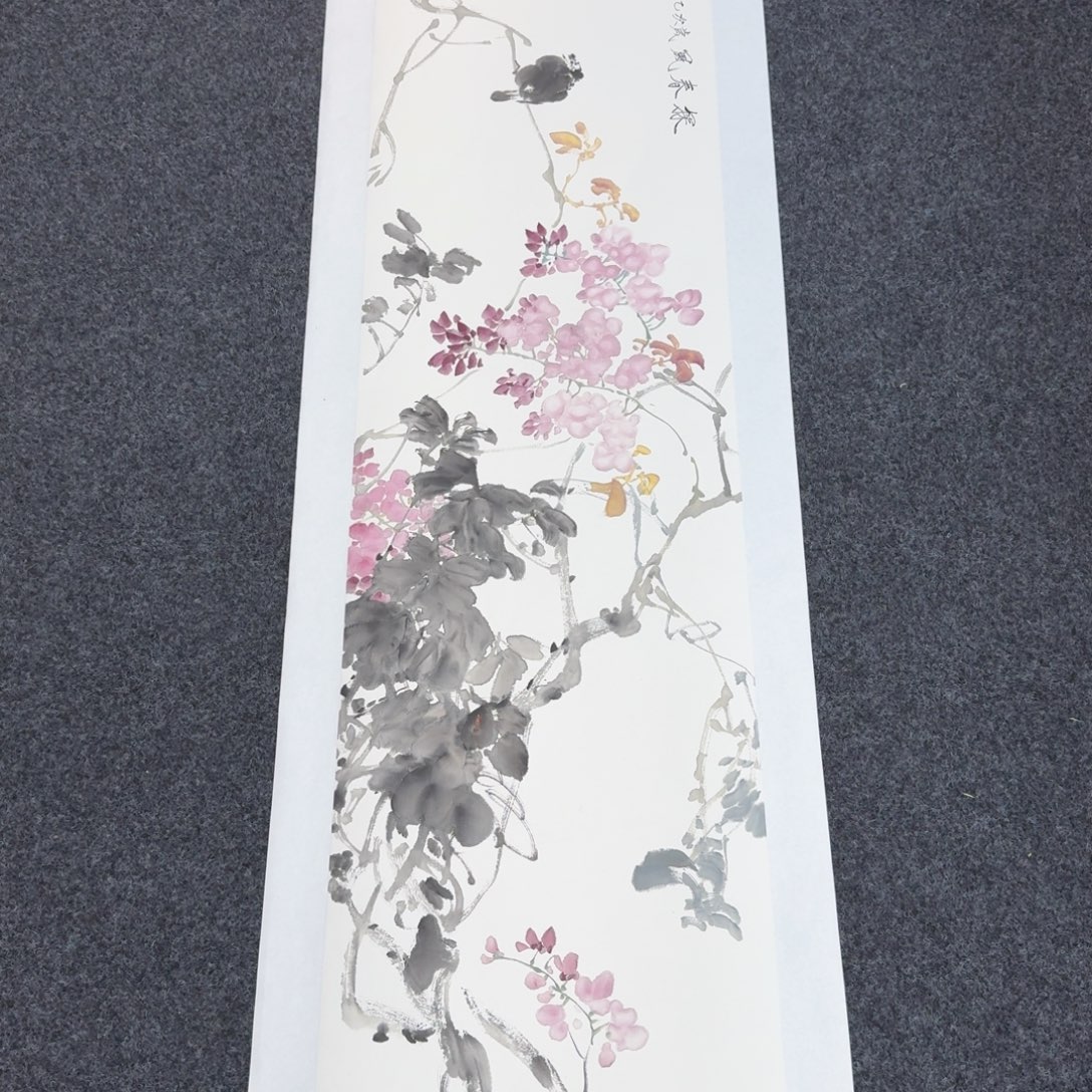 国画纯手绘山水花鸟作品