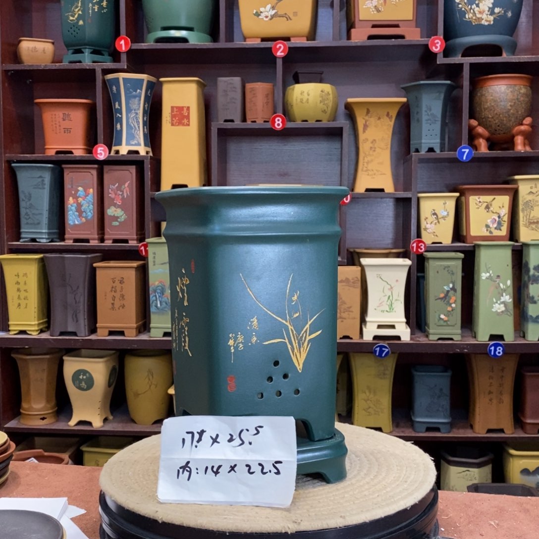 紫砂花盆紫砂花盆