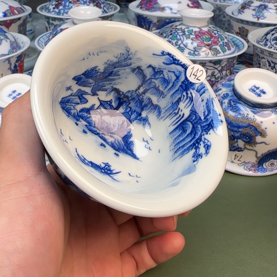 杯彦祖纯手工手绘茶具142