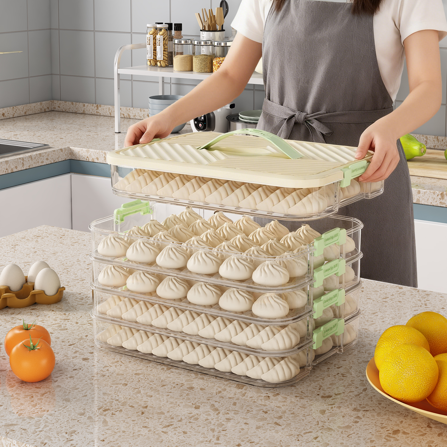 饺子盒专用冻饺子盒收纳盒专用食品级大容量饺子冰箱专用饺子盒