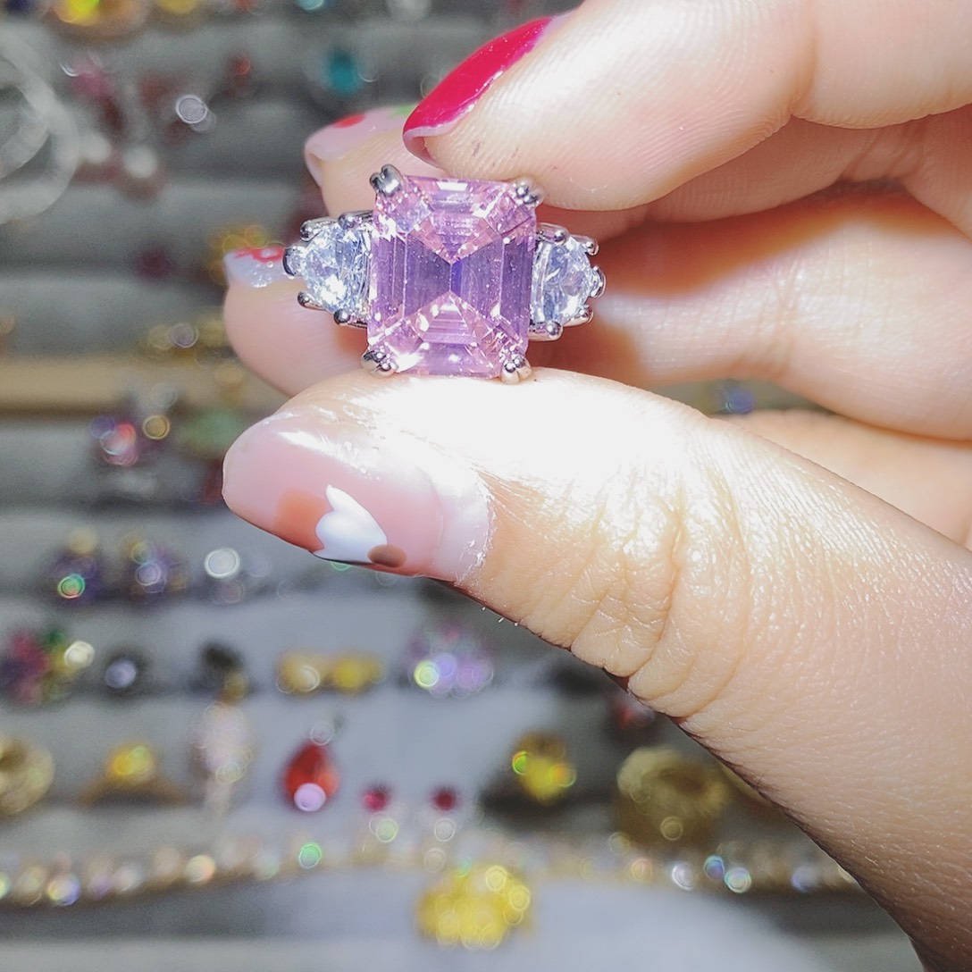 【闪购商品】芙蓉石戒指银S925镶嵌