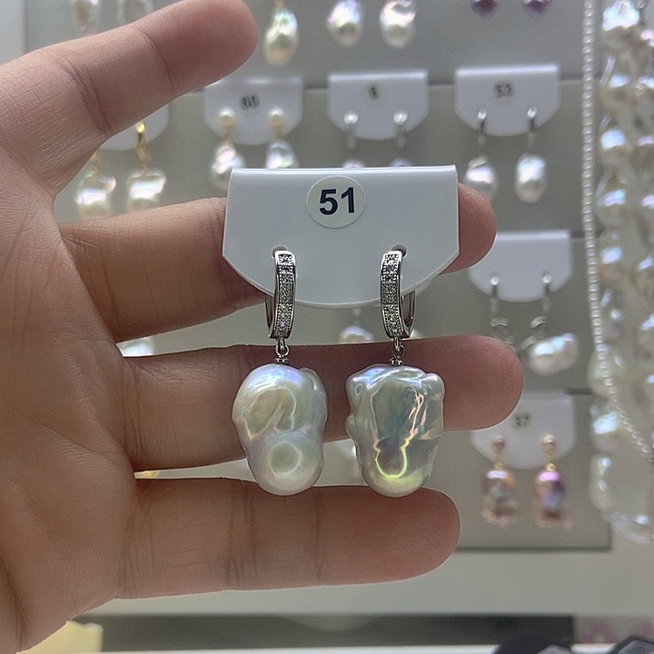 北***辰颈饰银S925镶嵌淡水珍珠51