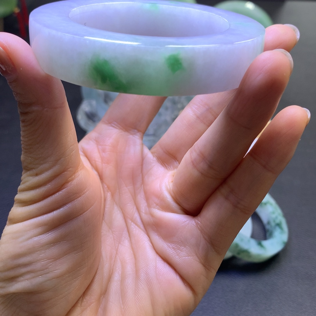 未镶嵌手镯定制翡翠幸*