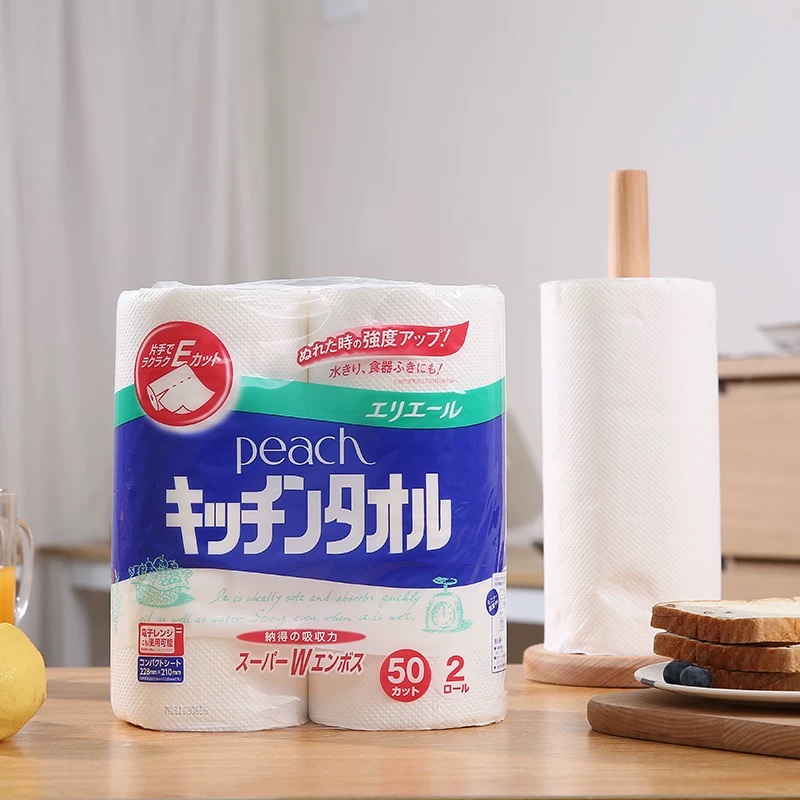 日本进口厨房纸 干湿两用 厨房用纸 50抽/卷   4卷