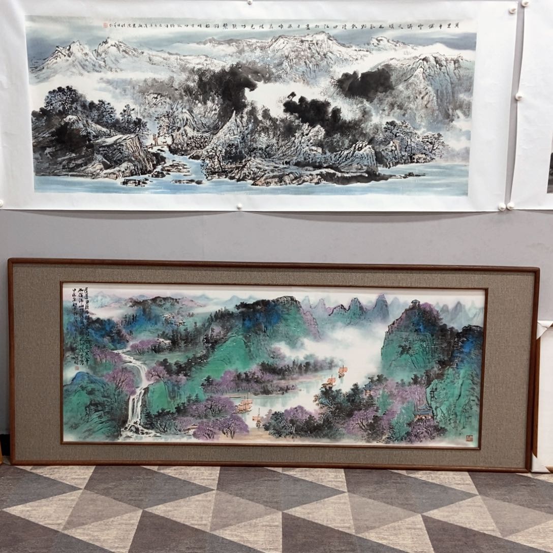 国画用****8黄桂明小六尺精品佳作