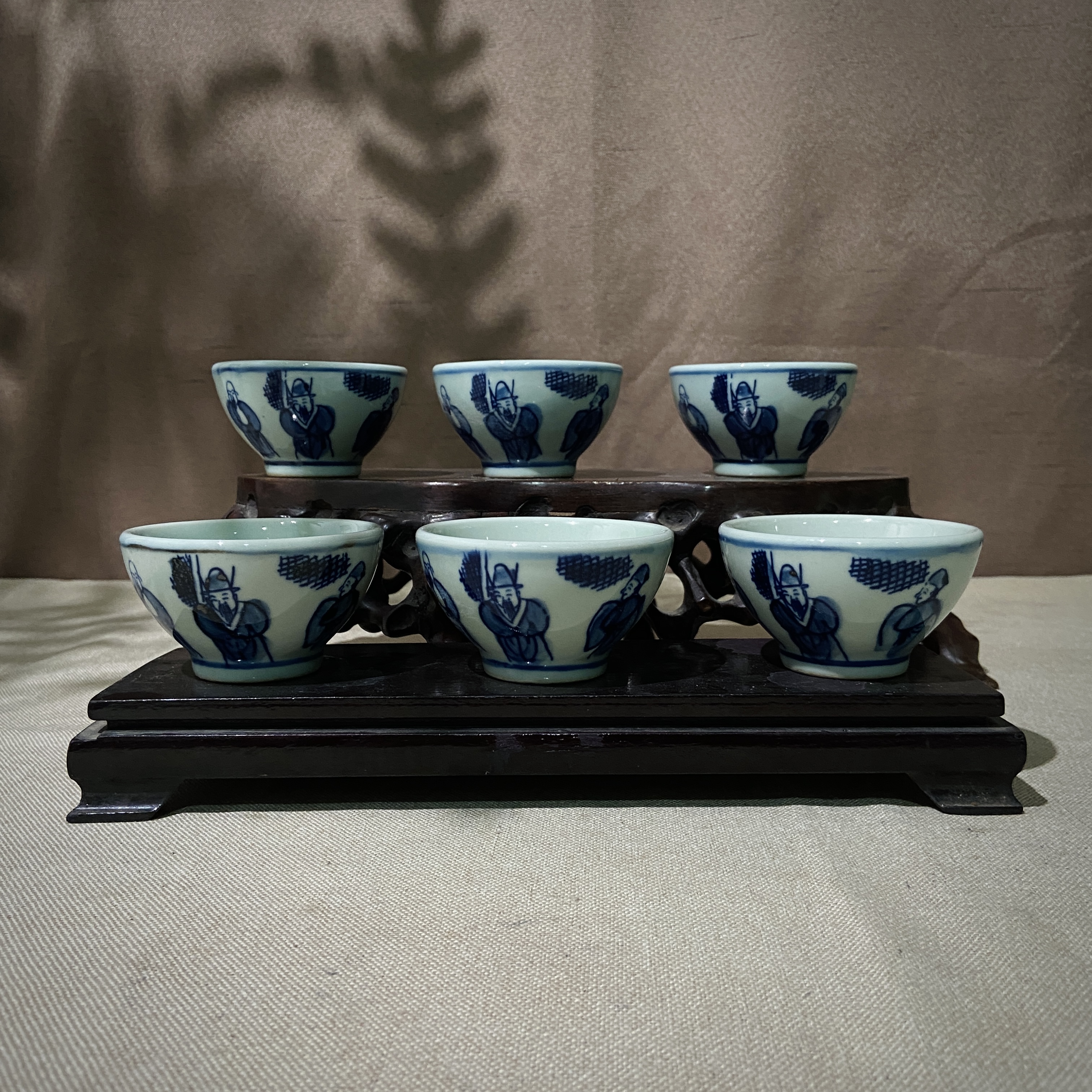 景德镇瓷  福禄寿主人杯