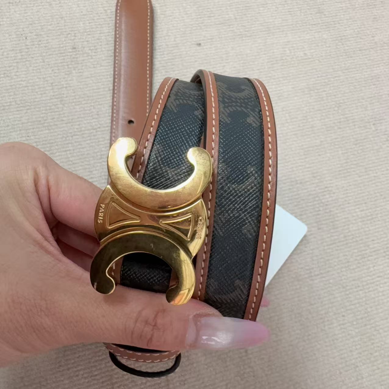 95新 Celine/思琳 麦殿/腰带90/251107VHHSY01