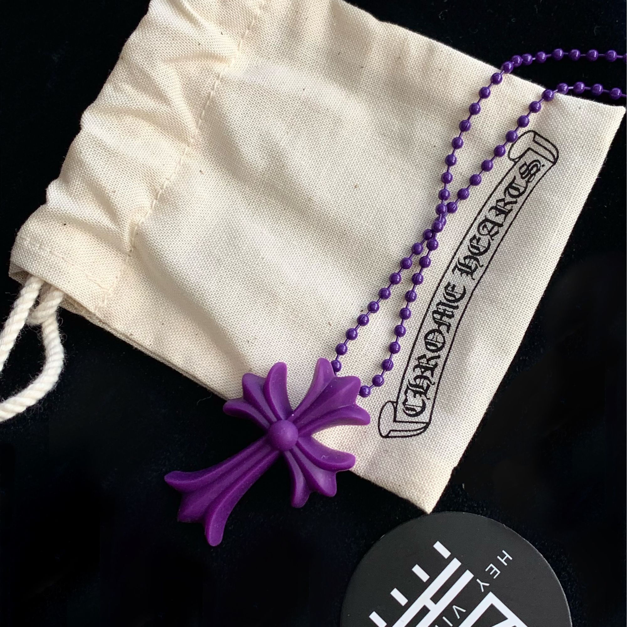 未使用 Chrome Hearts/克罗心 紫色十字架 18412240
