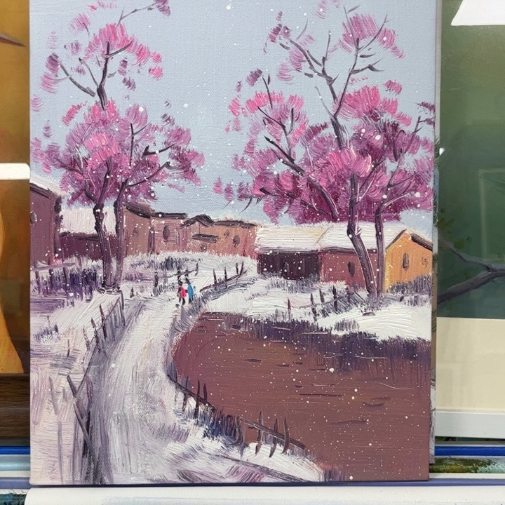 手工手绘精品油画30+40尺寸