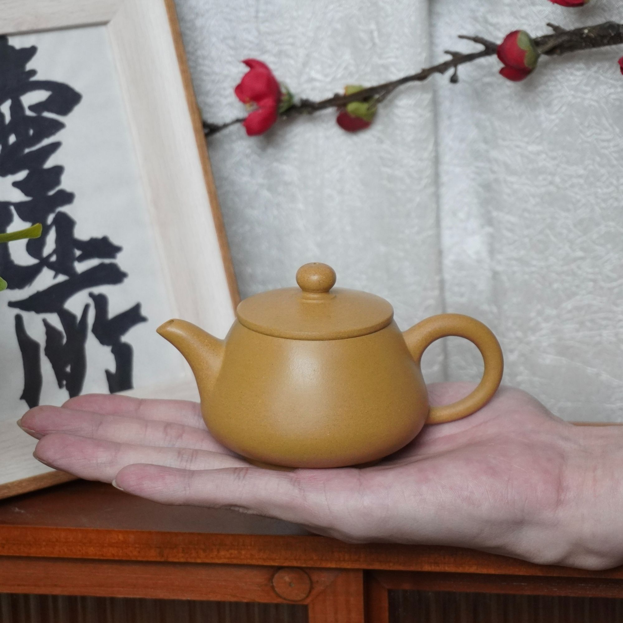 潮州手拉壶段泥石瓢壶小容量全手工家用茶壶手制小品壶