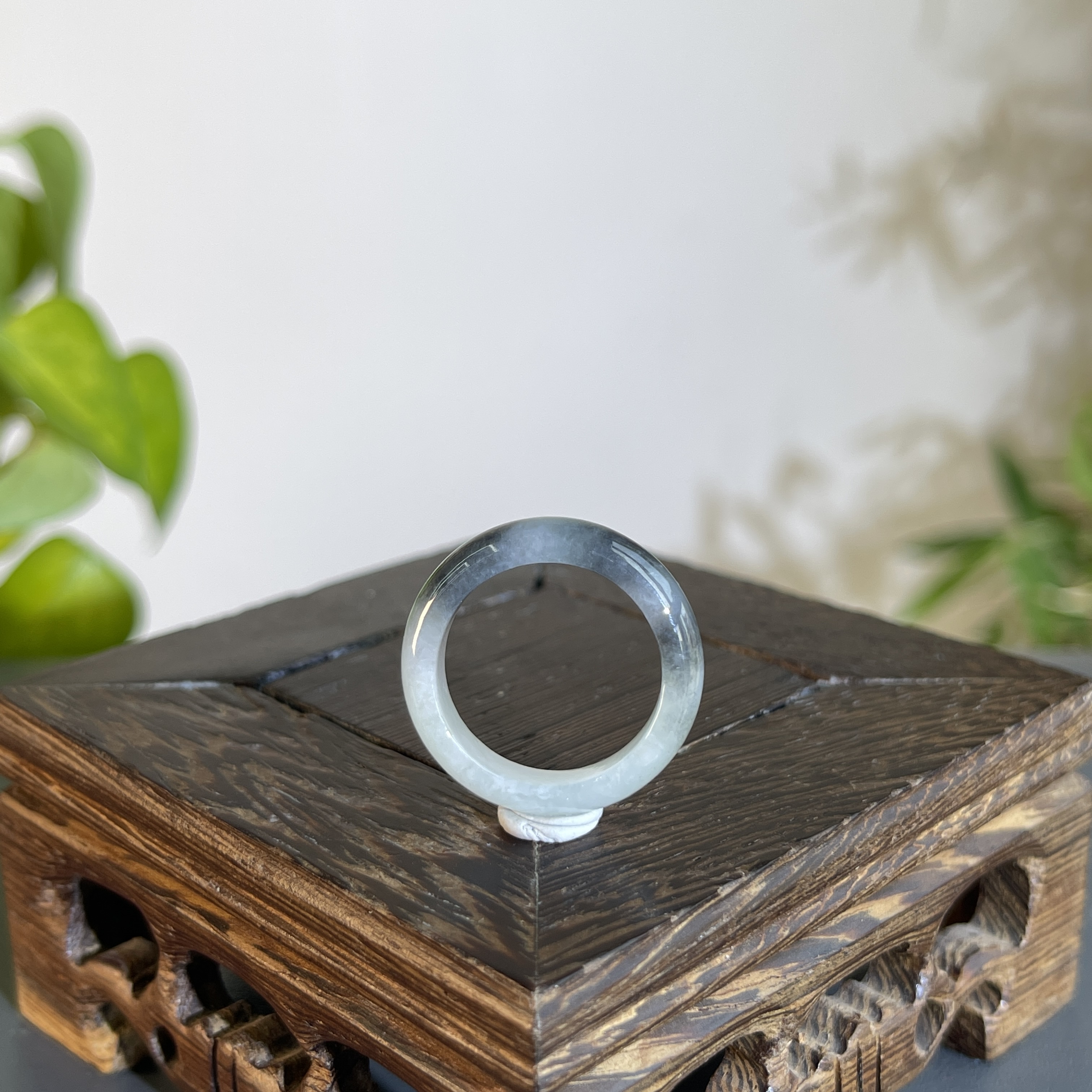 JTB26-01 天然缅甸A货翡翠  翡翠戒圈17#